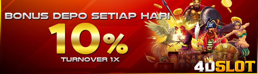 BONUS DEPOSIT 10% SETIAP HARI	