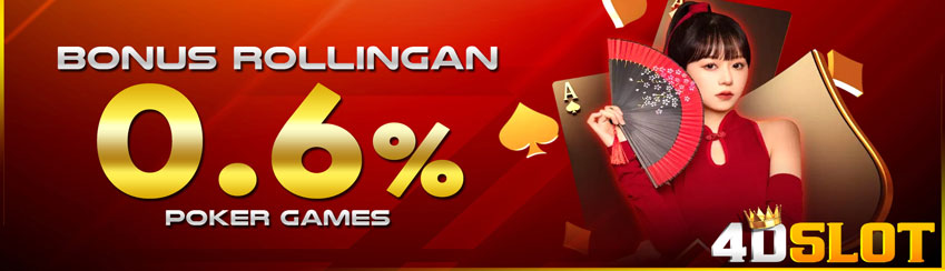 BONUS ROLLINGAN POKER 0,6%