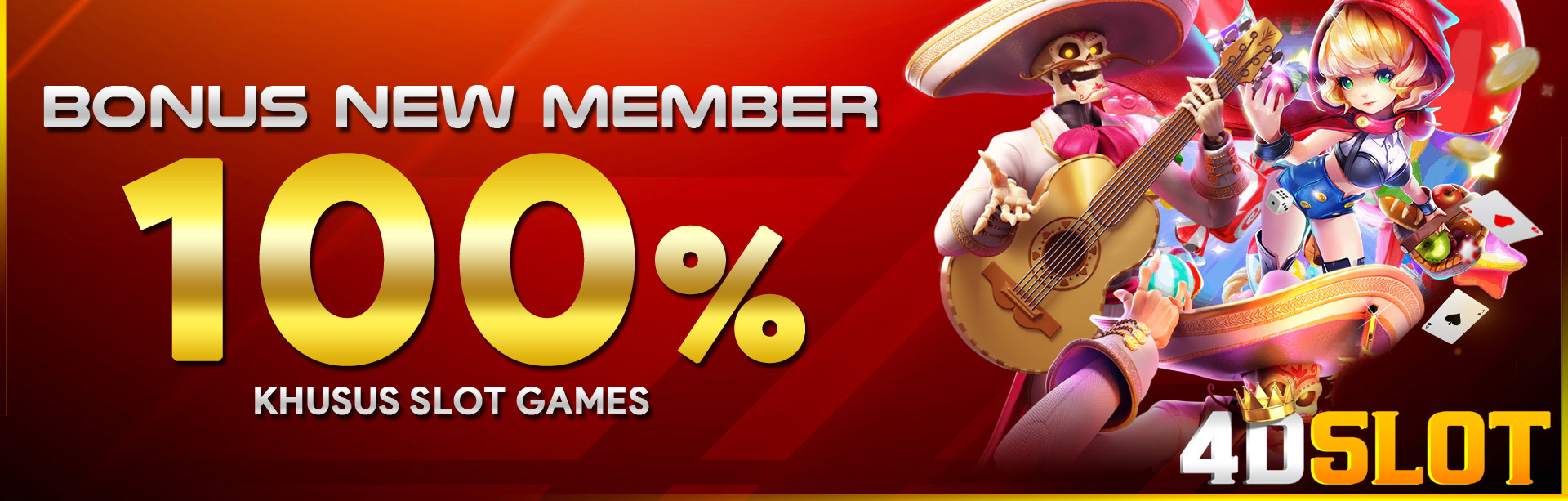 BONUS NEW MEMBER 100% KHUSUS SLOT